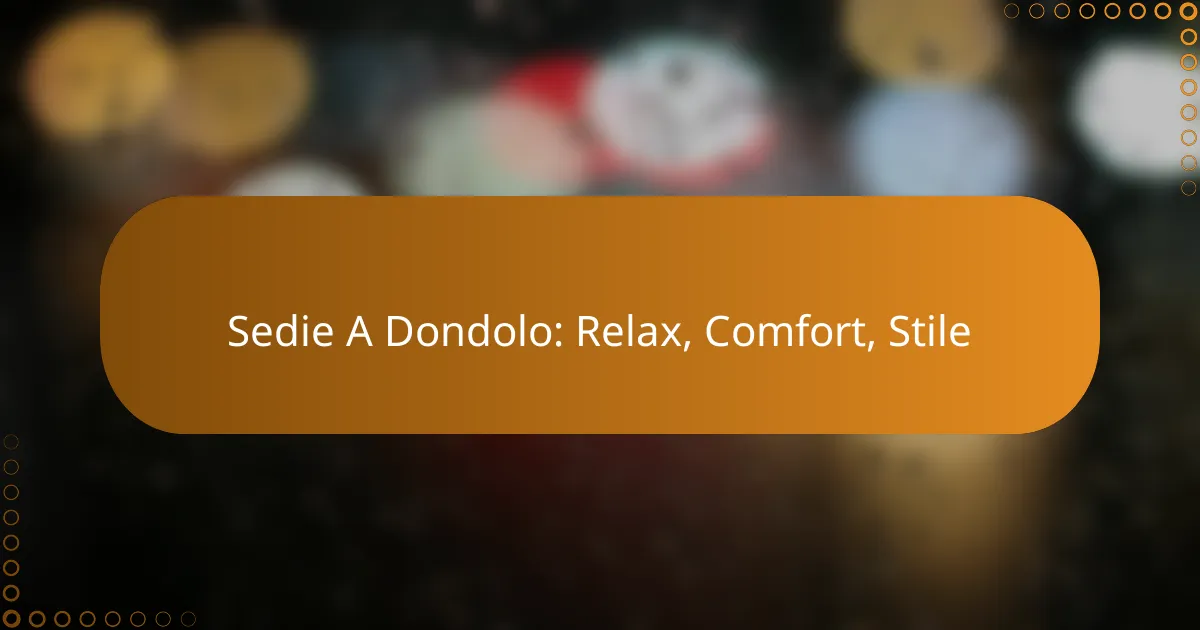 Sedie A Dondolo: Relax, Comfort, Stile